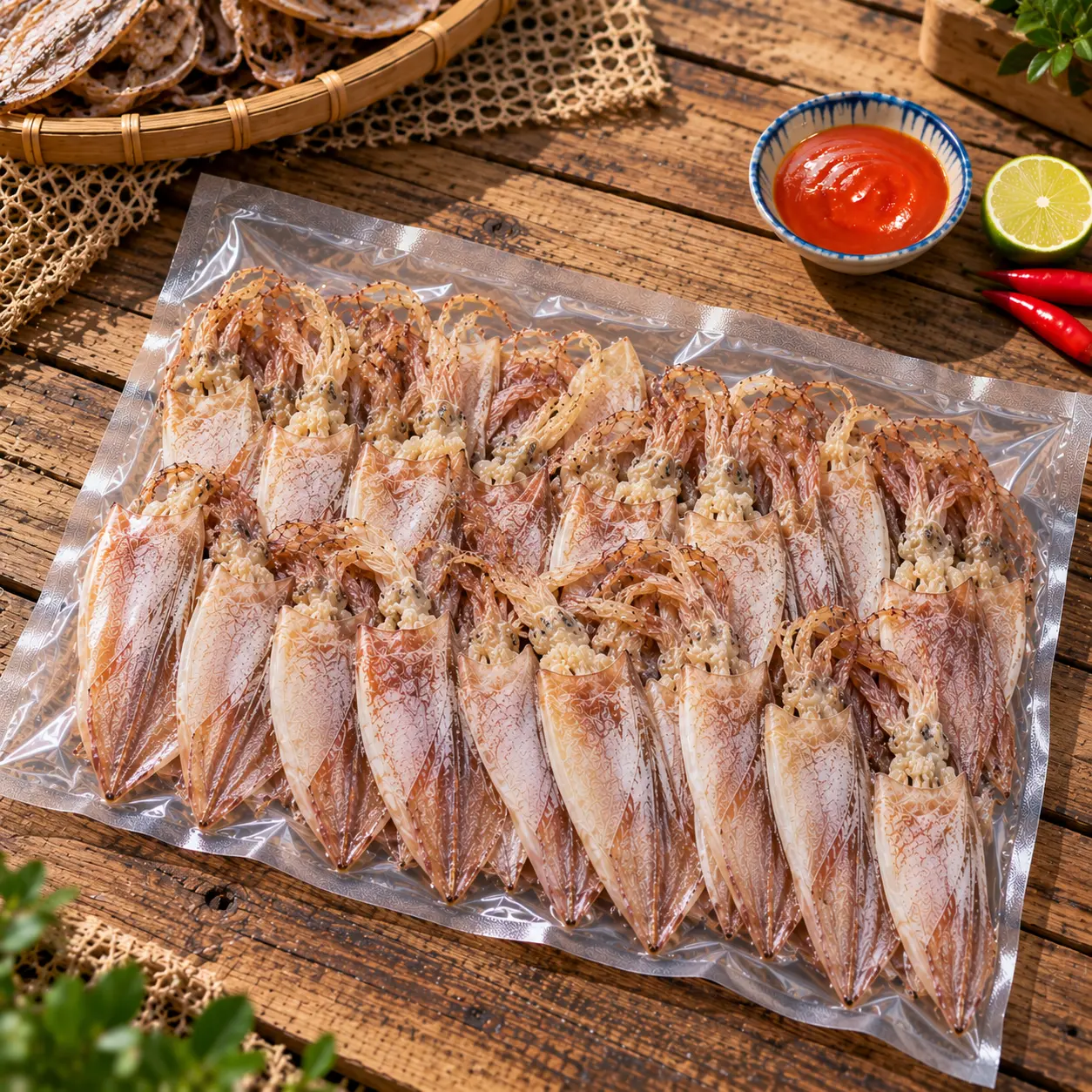 Khô mực Cỡ Vừa 22–25 con hút chân không